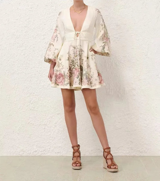 Mahalia - Vestido de tirantes con estampado floral
