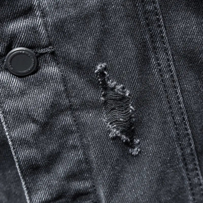 Chaqueta hombre denim con capucha - Shinji