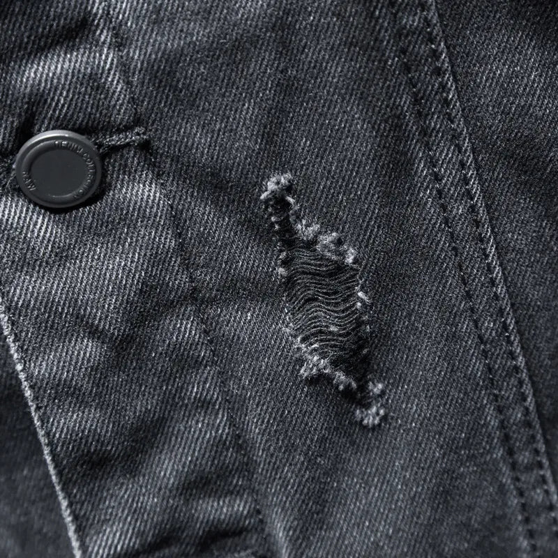 Chaqueta vaquera para hombre con capucha moderna - Elrick