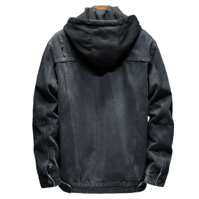 Chaqueta vaquera para hombre con capucha moderna - Elrick