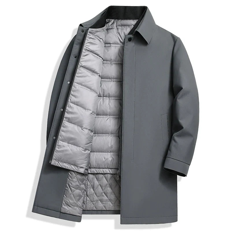 Abrigo acolchado impermeable vegano con cierre oculto - Soren
