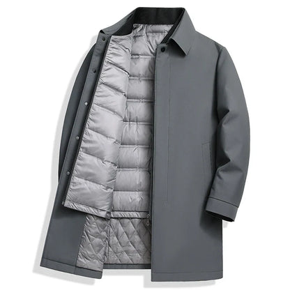 Abrigo acolchado impermeable vegano con cierre oculto - Soren