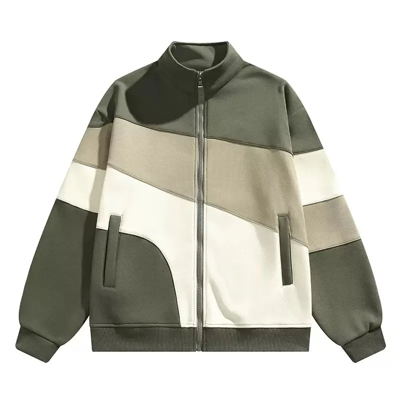 Chaqueta deportiva vegana con cremallera y bloques de color - Ardan