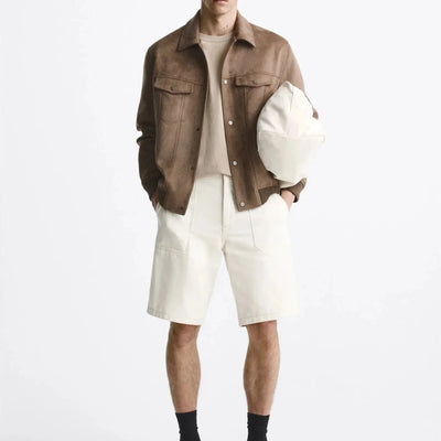 Chaqueta para hombre efecto ante - Marceau