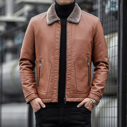 Chaqueta para hombre con cuello de lana - Romain