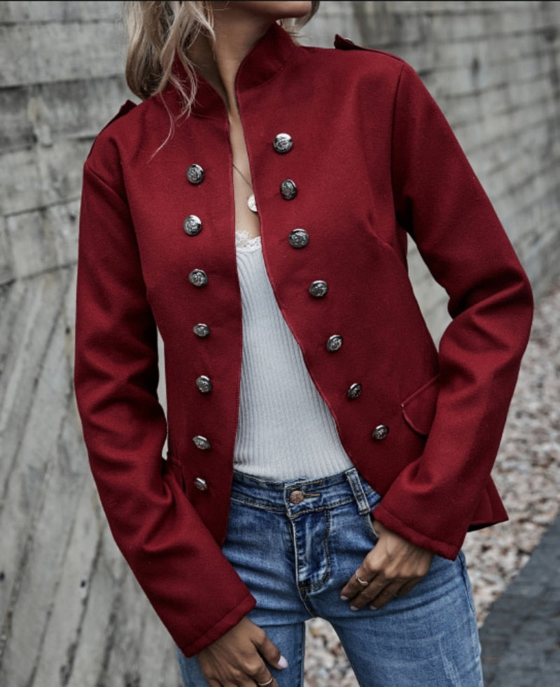 Madleen - Blazer con botones modernos