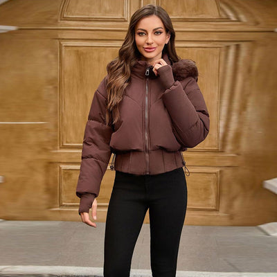 Chaqueta corta para mujer con capucha - Avenil