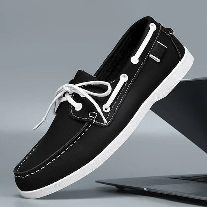 Zapato náutico de piel - Leno