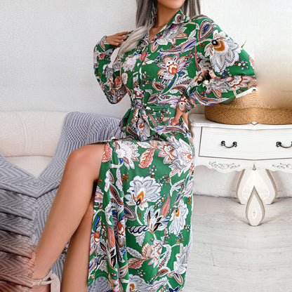 Lavanda - Vestido con estampado bohemio