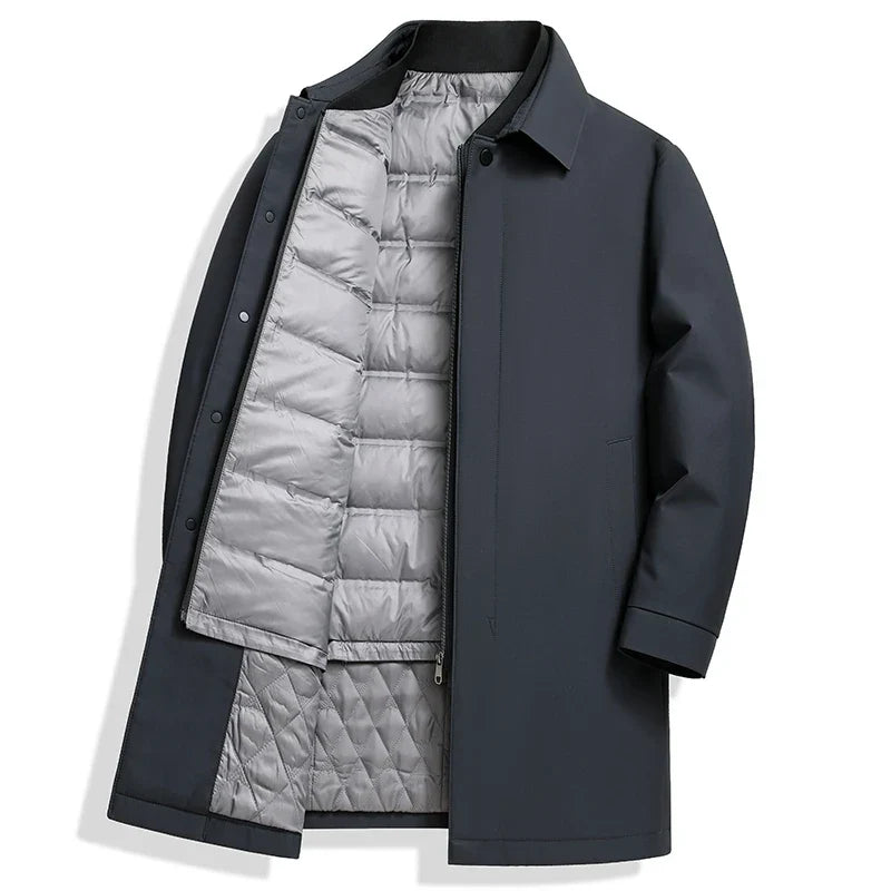 Abrigo acolchado impermeable vegano con cierre oculto - Soren