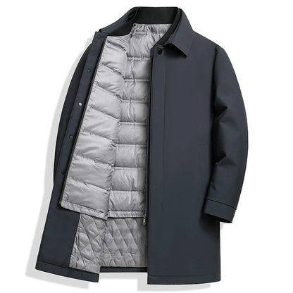 Abrigo acolchado impermeable vegano con cierre oculto - Soren