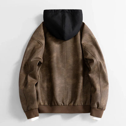 Chaqueta vegana para hombre estilo casual con capucha - Peterson