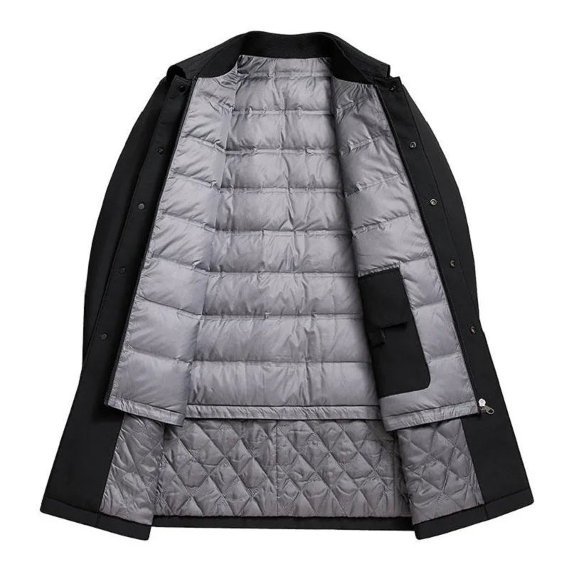 Abrigo acolchado impermeable vegano con cierre oculto - Soren