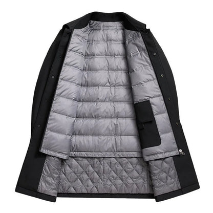 Abrigo acolchado impermeable vegano con cierre oculto - Soren