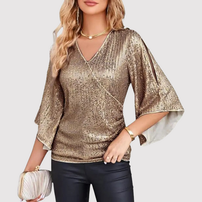 Sunny - Elegante y cómodo top de lentejuelas para mujer