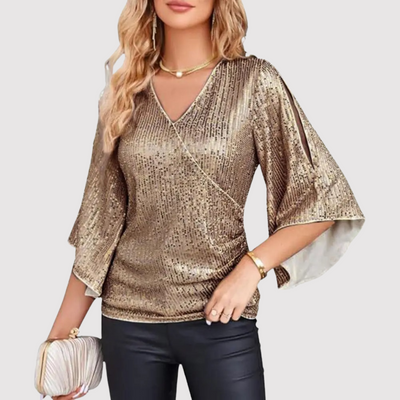 Sunny - Elegante y cómodo top de lentejuelas para mujer
