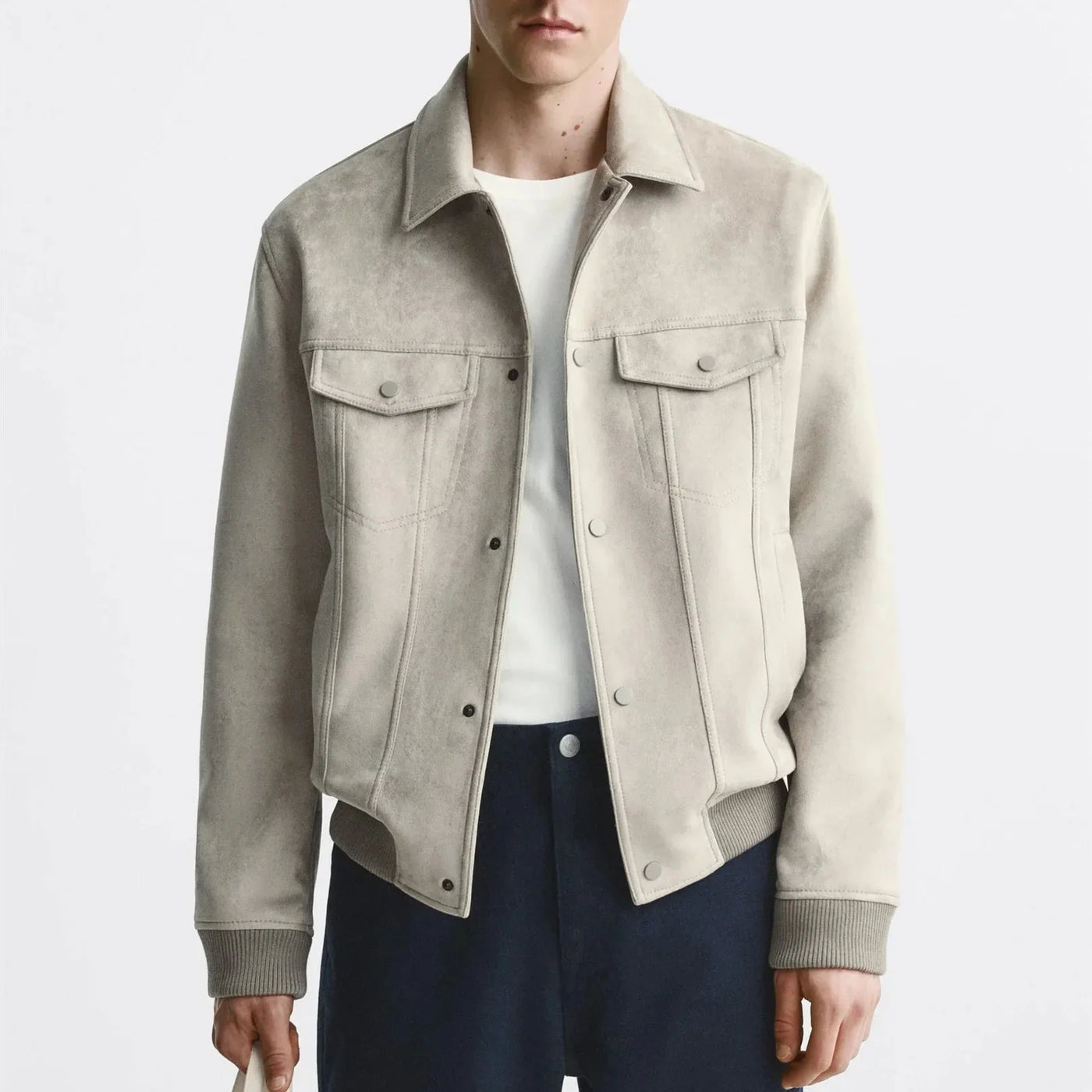 Chaqueta para hombre efecto ante - Marceau