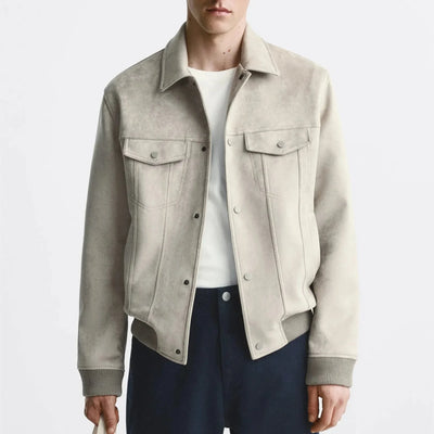 Chaqueta para hombre efecto ante - Marceau