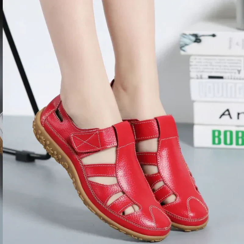 Salas - Sandalias vintage de piel auténtica