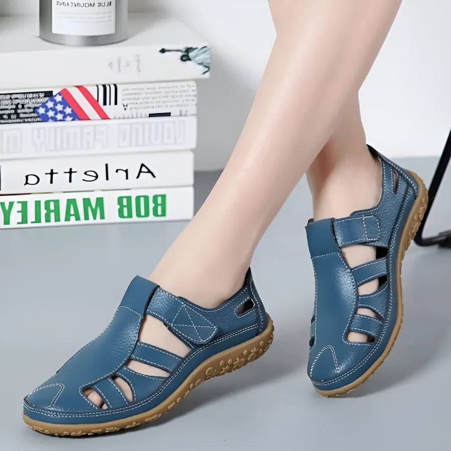 Salas - Sandalias vintage de piel auténtica