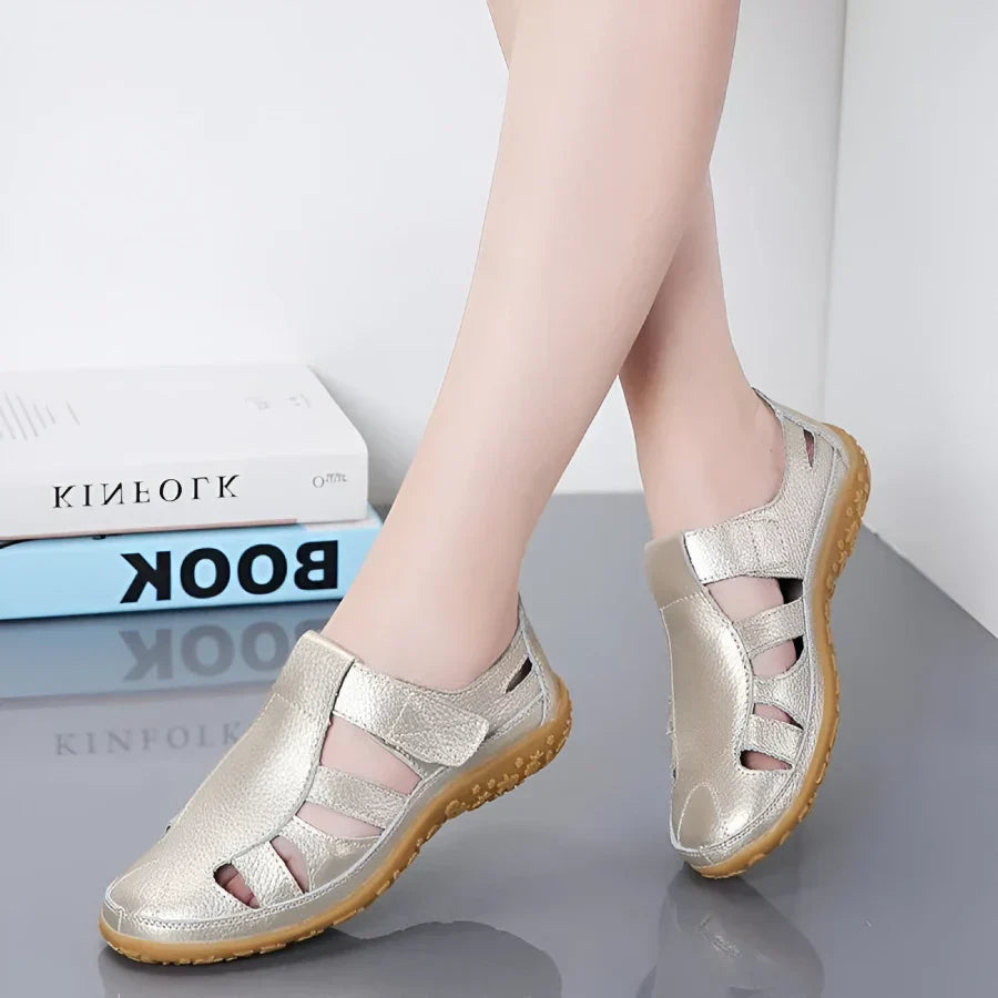 Salas - Sandalias vintage de piel auténtica