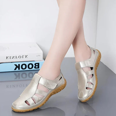 Salas - Sandalias vintage de piel auténtica