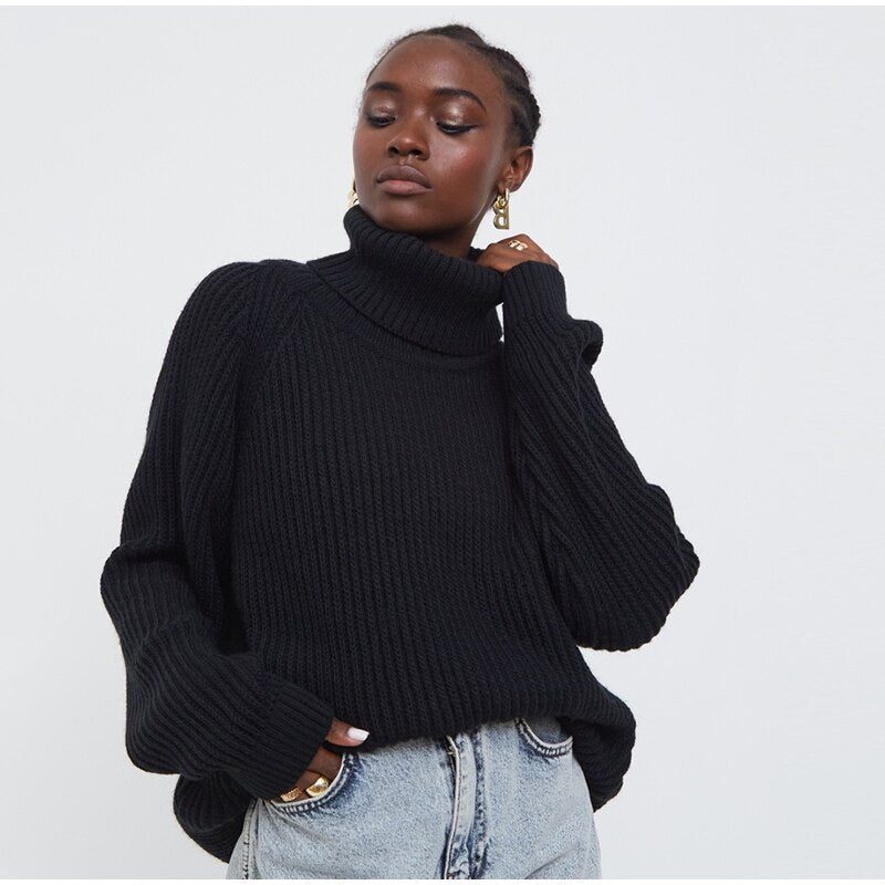 Ariadna - Jersey de punto con cuello alto