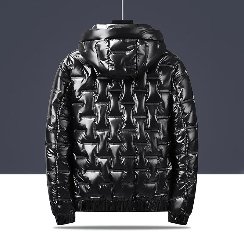 Chaqueta acolchada con capucha para hombre - Luuk