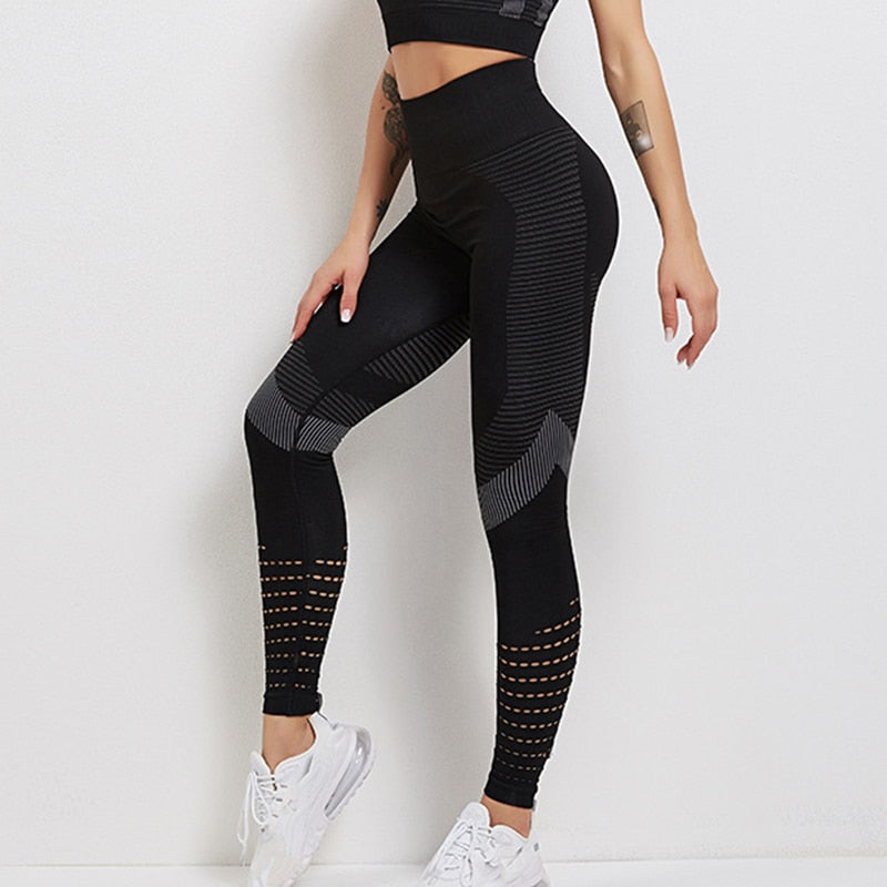 Hennie Sport - Leggings Deportivos con Cintura Alta