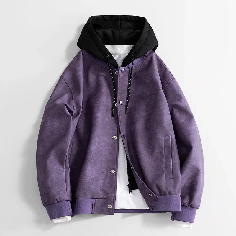 Chaqueta vegana para hombre estilo casual con capucha - Peterson