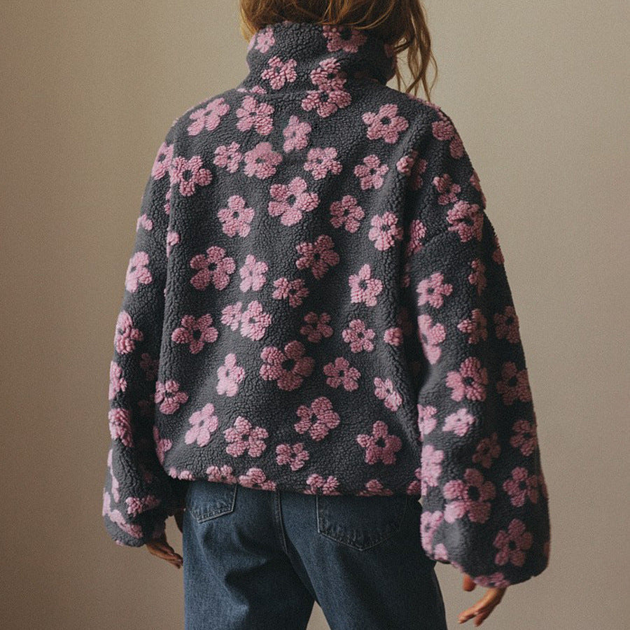 Sudadera polar para mujer con bolsillo amplio - Liora