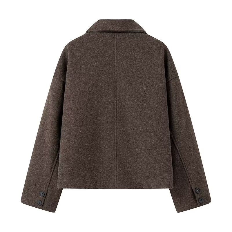 Chaqueta soft cuello alto - Irvène