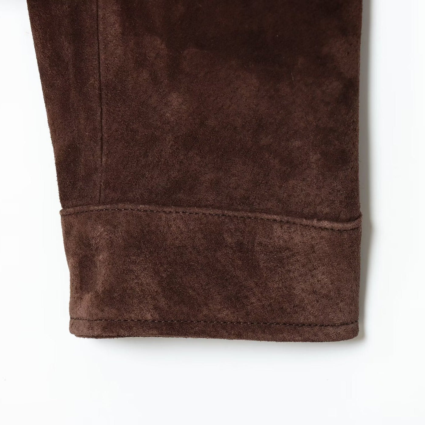 Chaqueta de ante con bolsillos frontales para mujer - Mireane