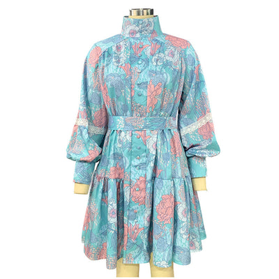 Malyna - Minivestido con estampado moderno