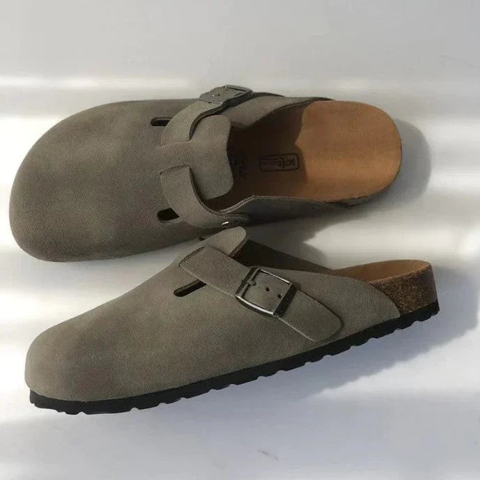 Boro - Sandalias unisex de piel, elegantes y cómodas