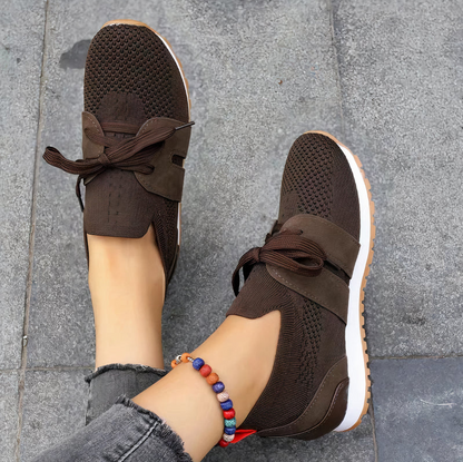 Wiebke - Zapatilla deportiva para mujer de malla, especialmente transpirable