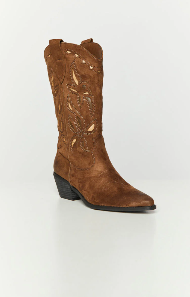 Botas vaqueras bordadas Lena para mujer - artesanía y encanto