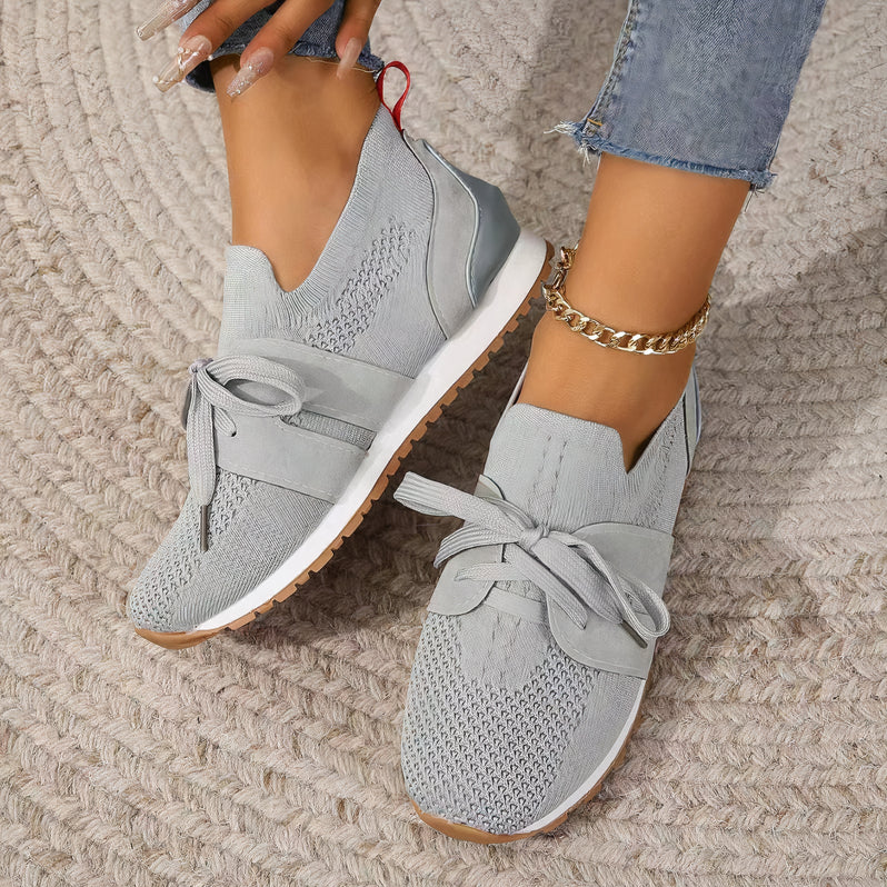 Wiebke - Zapatilla deportiva para mujer de malla, especialmente transpirable