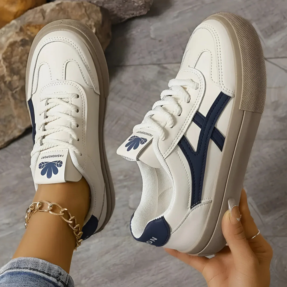 Zapatillas con cordones de punto Maya para mujer - Flexibles y cómodas