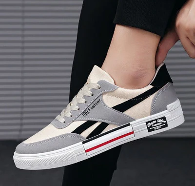 Ady - Zapatillas casual de lona para hombre, cómodas para el día a día