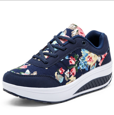 Luisa - Veraniegas zapatillas de lona con estampado floral para mujer