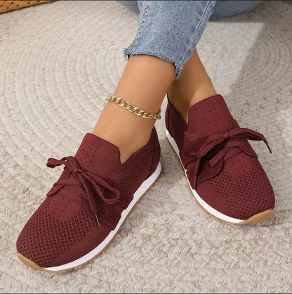 Wiebke - Zapatilla deportiva para mujer de malla, especialmente transpirable