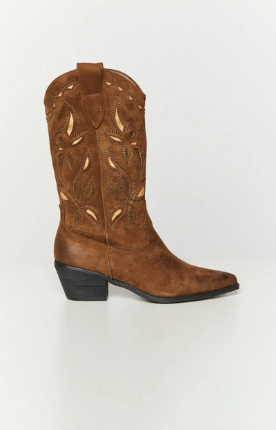 Botas vaqueras bordadas Lena para mujer - artesanía y encanto