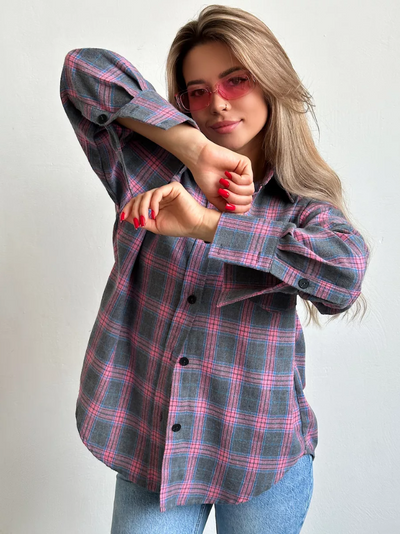 Camisa de franela Sophie mujer - A cuadros y con estilo