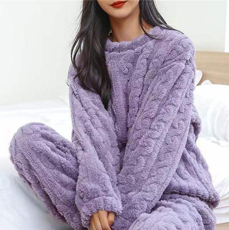 Conjunto de pijama de forro polar para mujer Emma - Cálido y acogedor