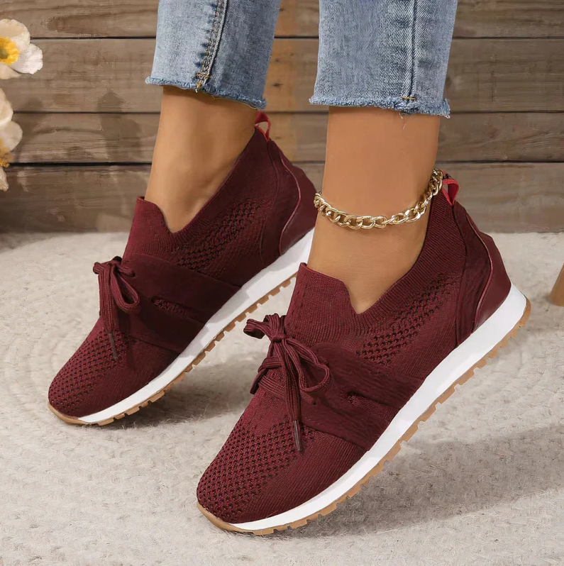 Wiebke - Zapatilla deportiva para mujer de malla, especialmente transpirable