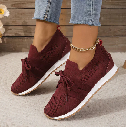 Wiebke - Zapatilla deportiva para mujer de malla, especialmente transpirable