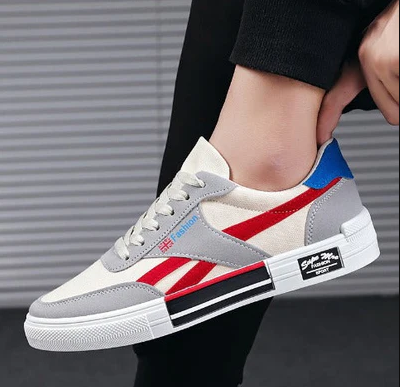 Ady - Zapatillas casual de lona para hombre, cómodas para el día a día