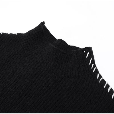 Gabrielle - Jersey de punto acanalado con detalle de cordones en el lateral