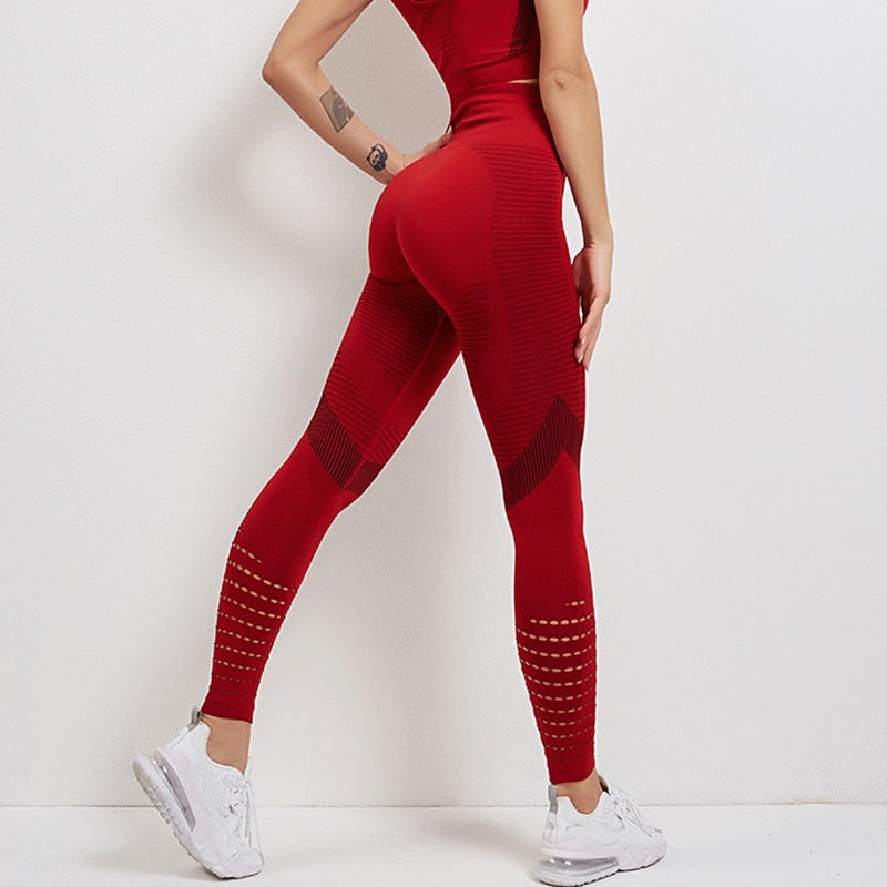 Hennie Sport - Leggings Deportivos con Cintura Alta